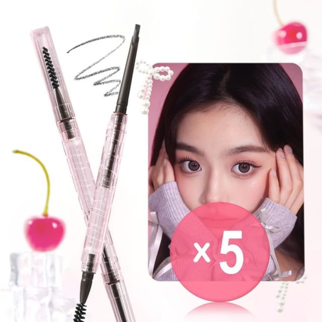 FLORTTE-Solid Small Machete Eyebrow Pencil 04-06 5pcs Bundle Set