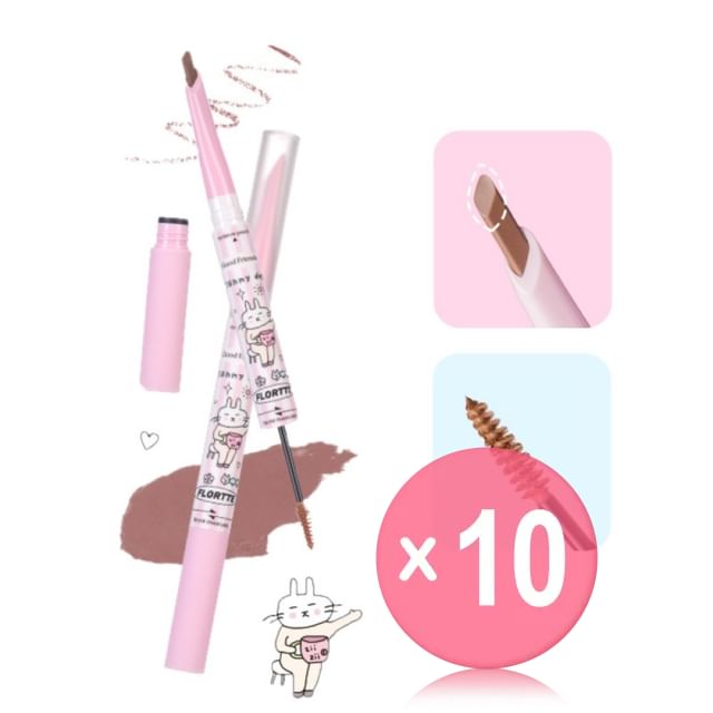FLORTTE-Special Edition 2 in 1 Eyebrows Mascara 1-3 10pcs Bundle Set