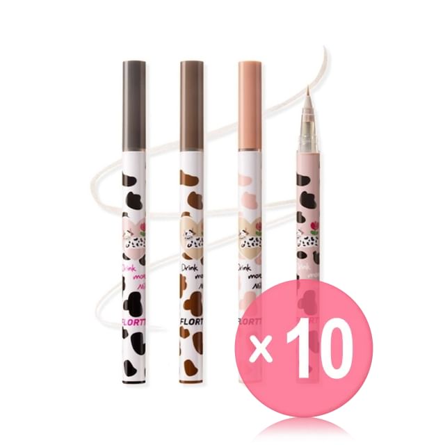 FLORTTE-Wow So Light Eyeliner - 4 Colors 10pcs Bundle Set
