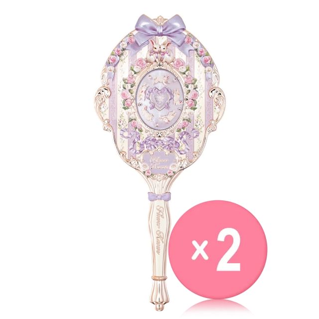 Flower Knows-Bunny Garden Hand Mirror - 3 Colors 2pcs Bundle Set