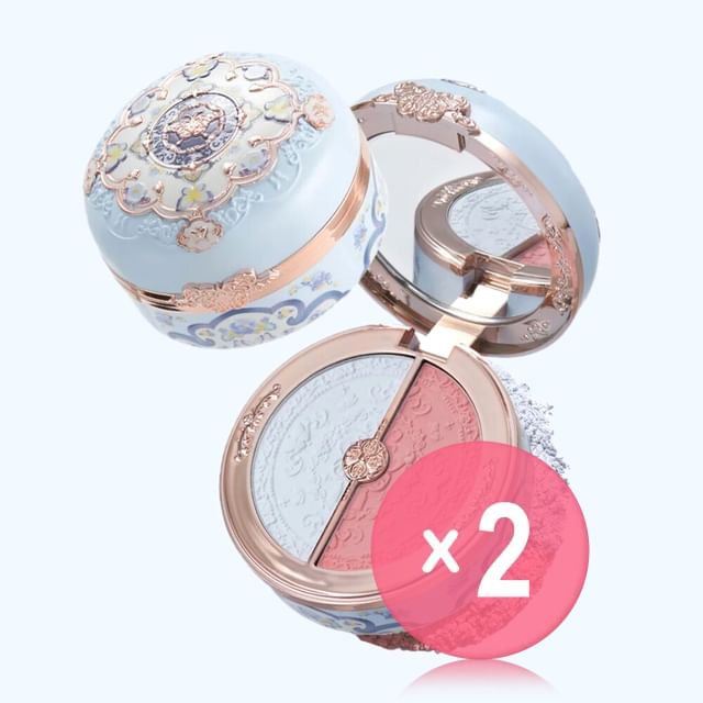 Flower Knows-Butterfly Cloud Collar Highlighting Blush Duo Powder - 02 2pcs Bundle Set