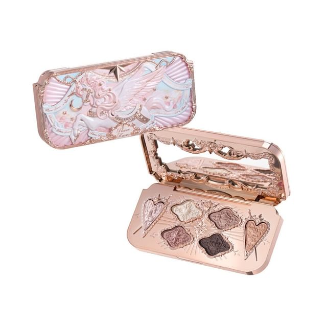Flower Knows-Palette de fards à paupières satinés Knight Unicorn - 6 teintes 3 variantes