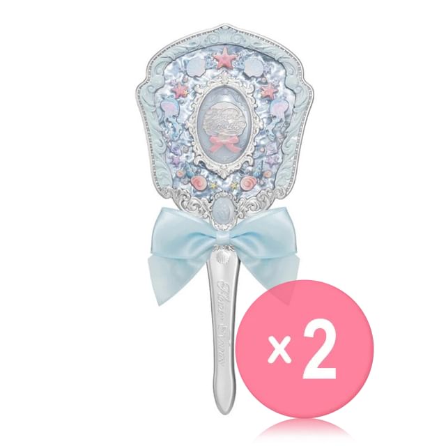Flower Knows-Shells Jewel Hand Mirror - 3 Colors 2pcs Bundle Set