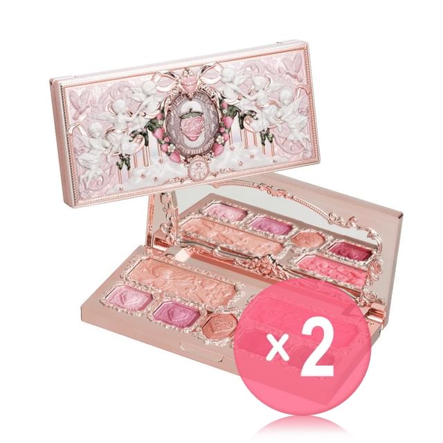 Flower Knows-Strawberry Cupid Makeup Palette - 2 Colors 2pcs Bundle Set