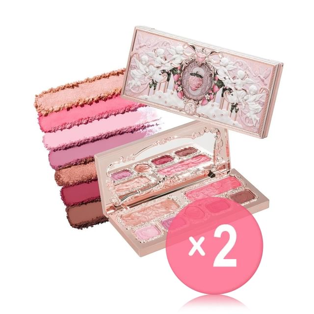 Flower Knows-Strawberry Cupid Makeup Palette - 2 Colors 2pcs Bundle Set