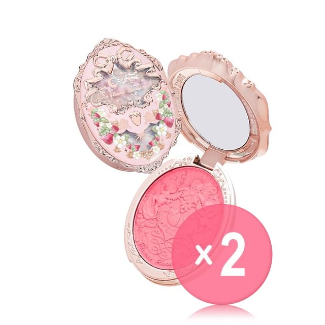 Flower Knows-Violet Strawberry Rococo Embossed Blush - 2 Colors 2pcs Bundle Set
