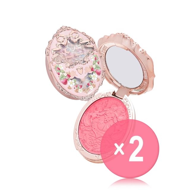 Flower Knows-Blush gaufré Violet Strawberry Rococo - G01 - lot de 2