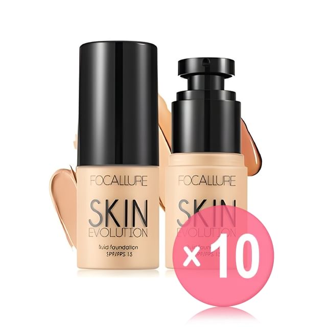 FOCALLURE-Skin Evolution Fluid Foundation - 6 Shades 10pcs Bundle Set