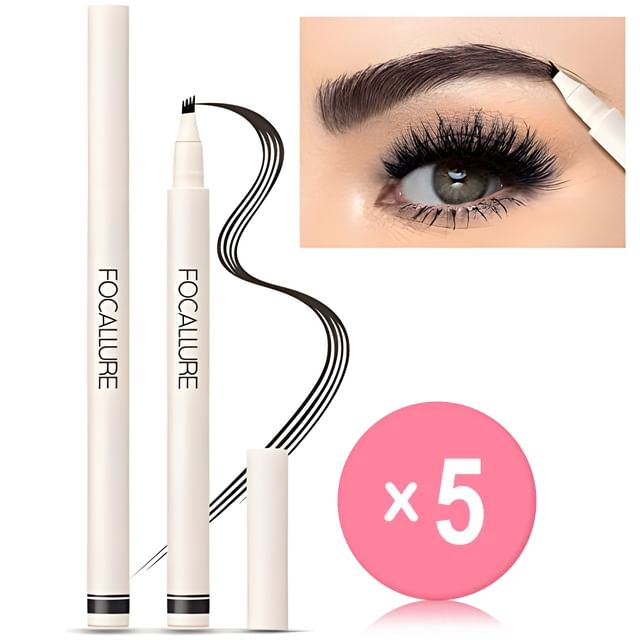 FOCALLURE-Tinted brow Ink Pen - 3 Colors 5pcs Bundle Set