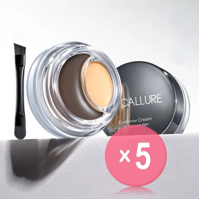 FOCALLURE-Two-In-Perfect Eyebrow Cream Concealer - 2 Colors 5pcs Bundle Set