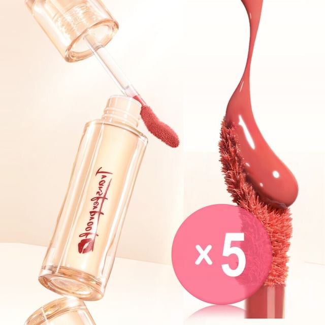 FOCALLURE-Watery Transferproof Lip Cream - 9 Colors 5pcs Bundle Set
