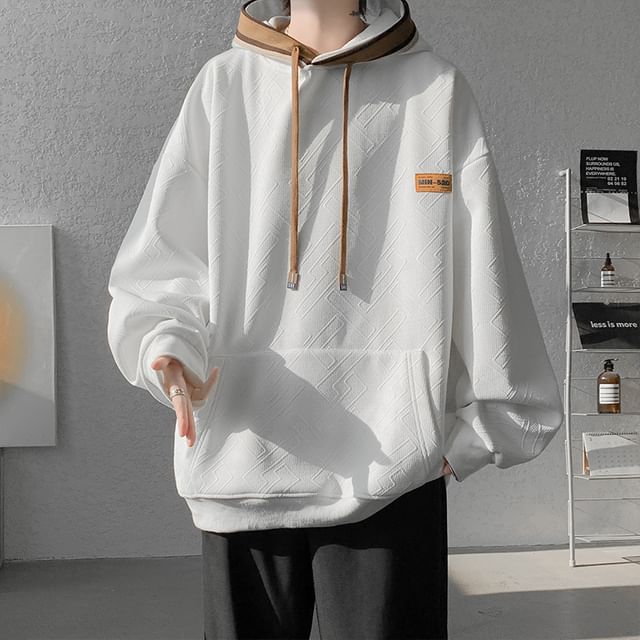 FOEV-Mock Two-Piece Two Tone Hoodie
