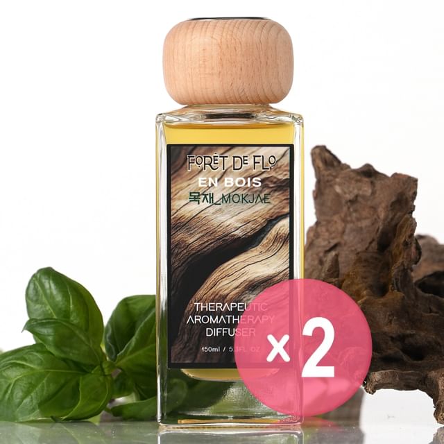 Foret De Flo-En Bois1-Mokjae Wood Therapeutic Aromatherapy Diffuser 2pcs Bundle Set