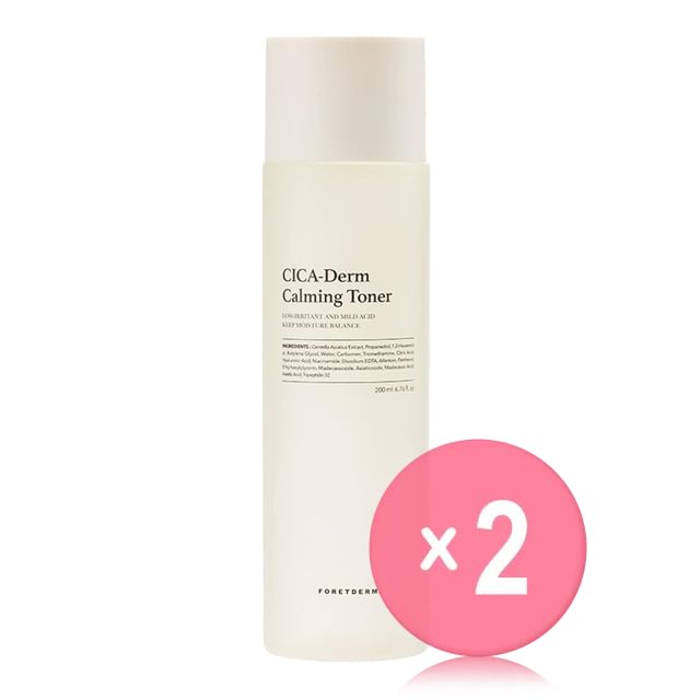 FORETDERM-Cica-Derm Calming Toner 2pcs Bundle Set