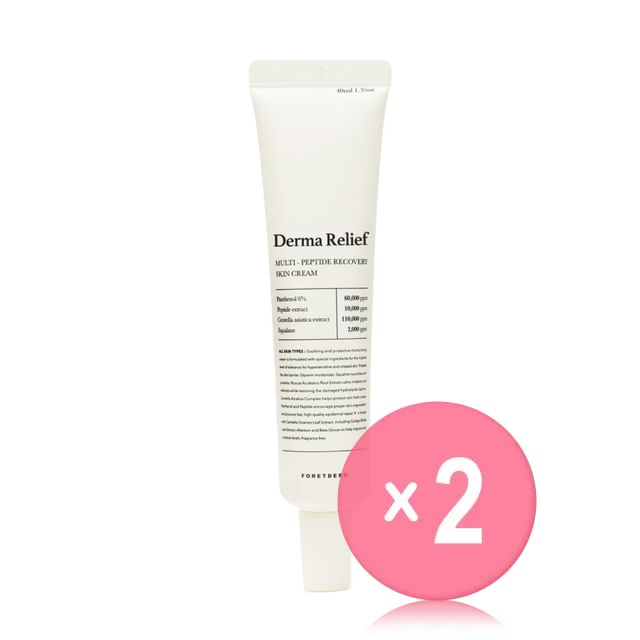 FORETDERM-Derma Relief Multi-Peptide Recovery Skin Cream 2pcs Bundle Set