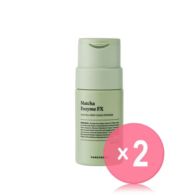 FORETDERM-Matcha Enzyme FX Washing Powder 2pcs Bundle Set