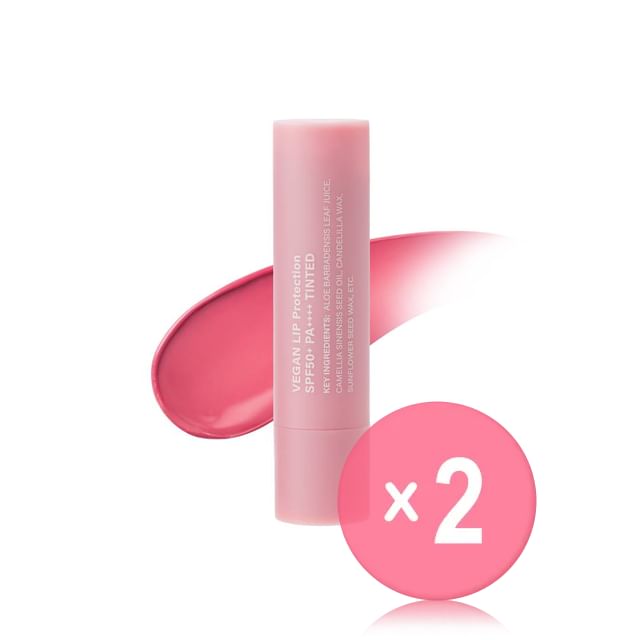 FORETDERM-Vegan Lip Protection Tinted 2pcs Bundle Set