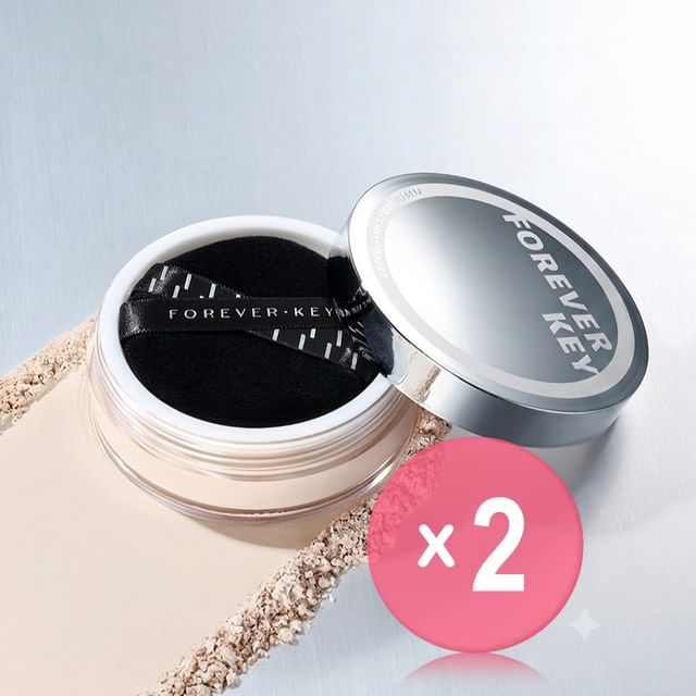 FOREVER KEY-Classic Series Loose Powder - 2 Colors 2pcs Bundle Set