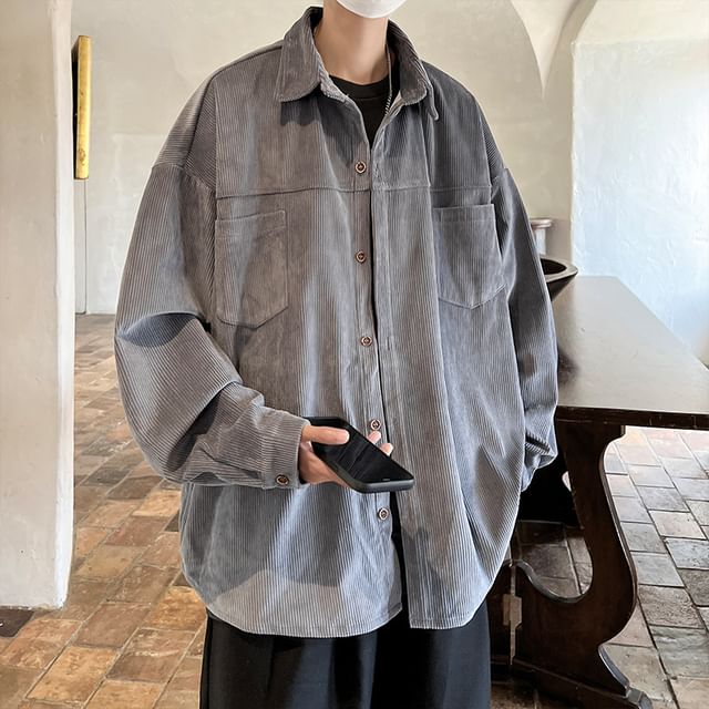 FORSETI-Corduroy Shirt Jacket