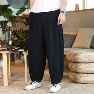 FORSETI-High Waist Plain Harem Pants