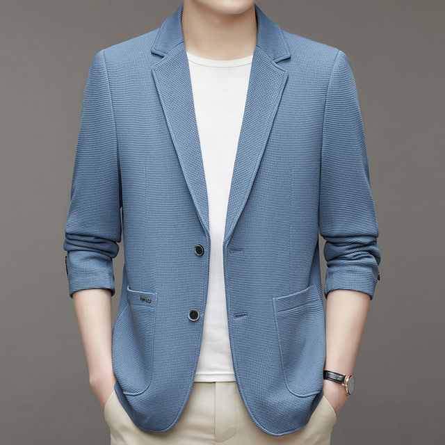 FORSETI-Plaid Button-Up Blazer