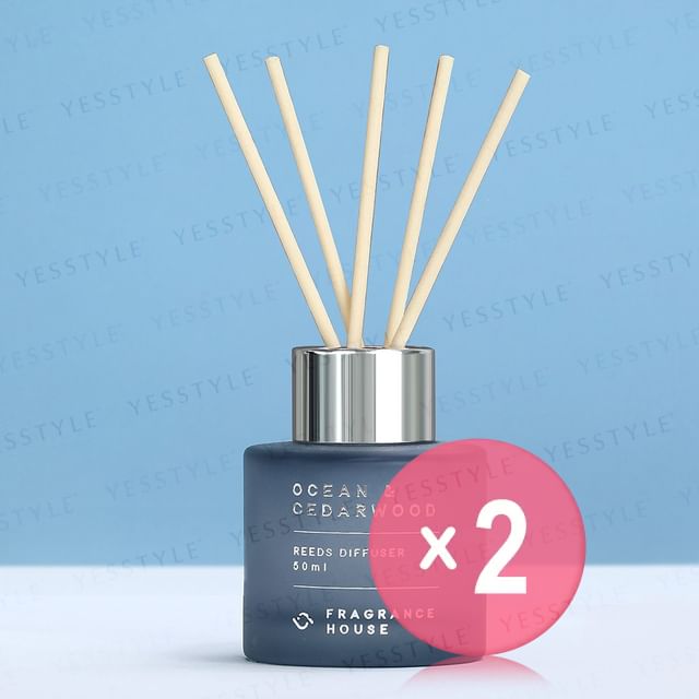 Fragrance House-Reeds Diffuser Ocean Cedarwood 2pcs Bundle Set