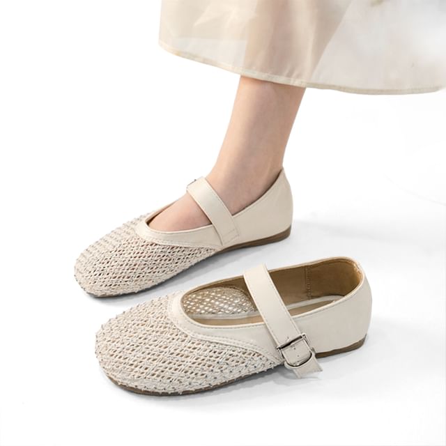 FRAISO-Mesh Mary Jane Flats