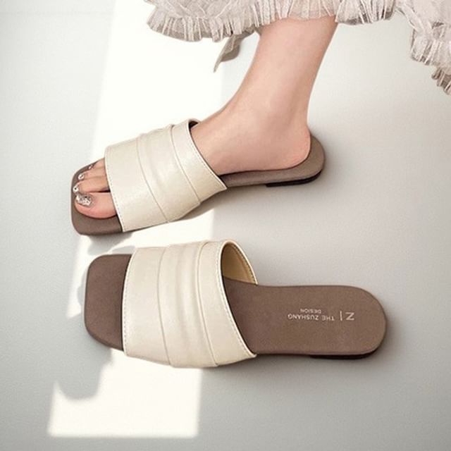 FRAISO-Panel Slide Sandals