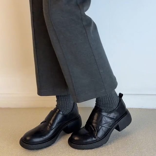 FRAISO-Platform Adhesive Strap Shoes