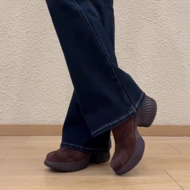 FRAISO-Platform Block Heel Slip Ons