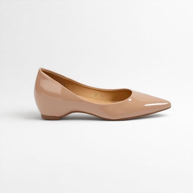FRAISO-Wedge Heel Pointed Pumps