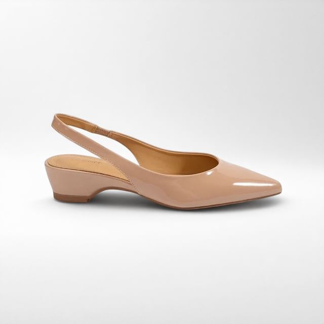 FRAISO-Wedge Heel Pointed Slingback Sandals