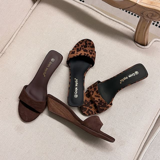 FRAISO-Wedge Heel Round Toe Sandals