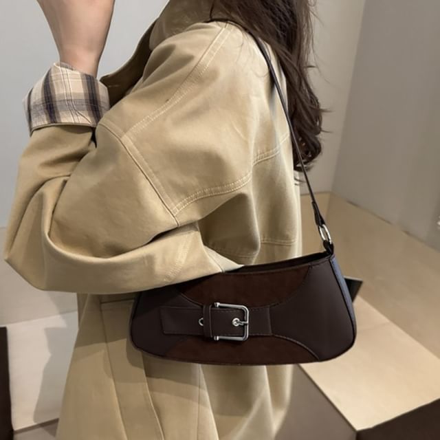 Fran San-Buckled Shoulder Bag