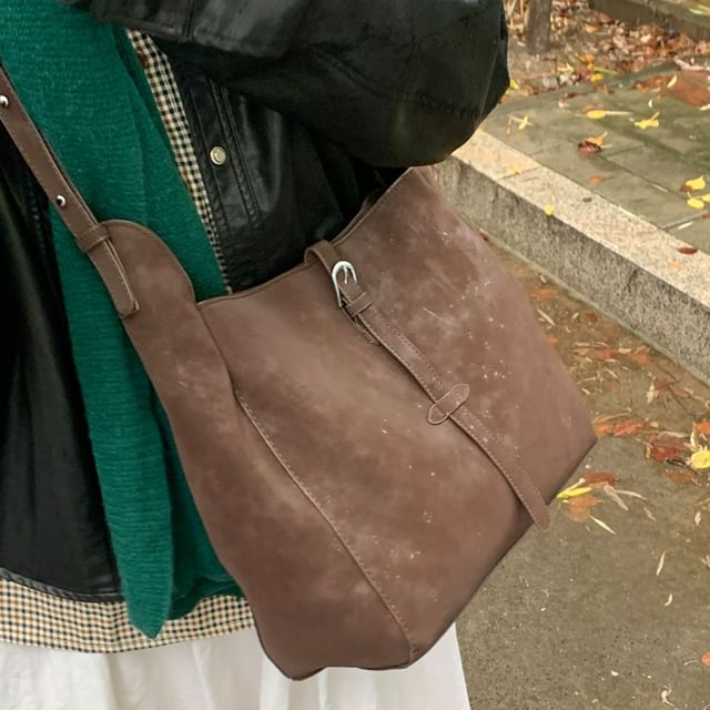 Fran San-Buckled Tote Bag