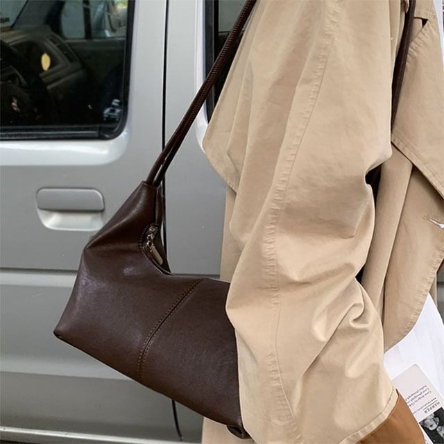 Fran San-Canvas Plain Shoulder Bag
