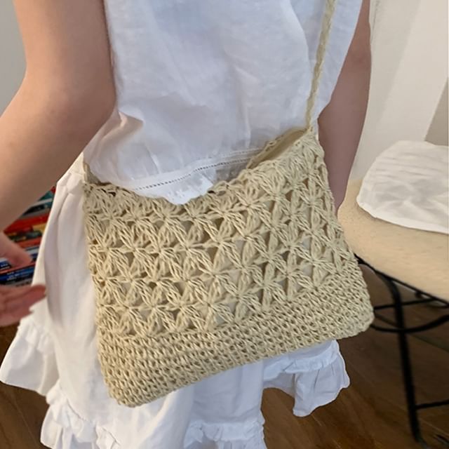 Fran San-Crochet Crossbody Bag