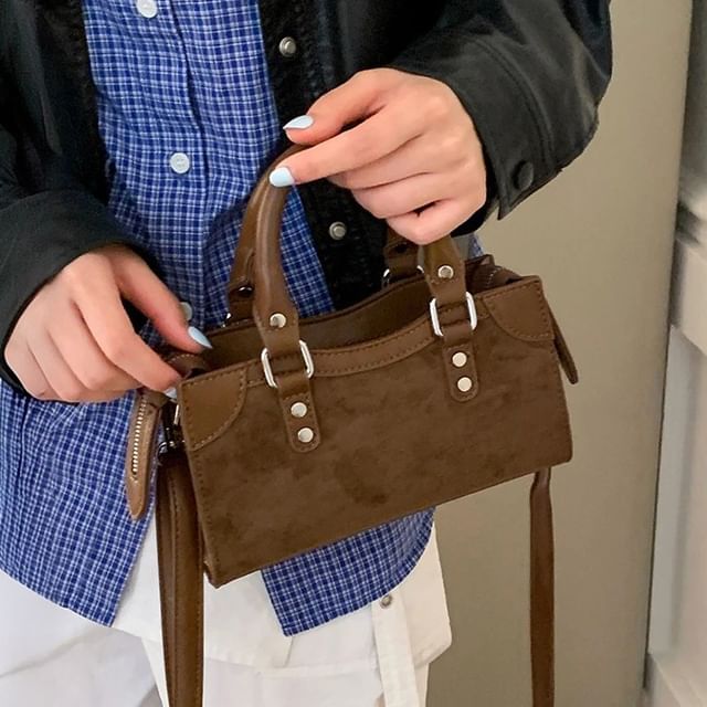 Fran San-Faux Suede Crossbody Bag