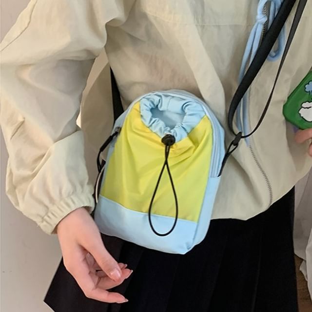 Fran San-Nylon Two Tone Crossbody Bag