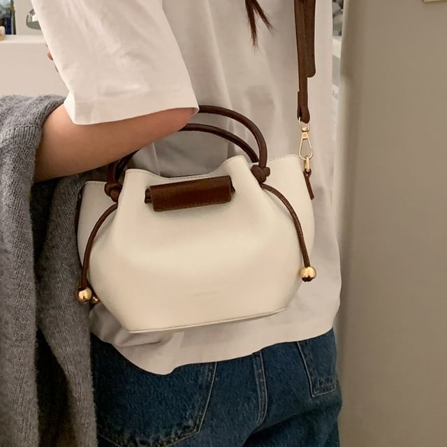 Fran San-Plain Faux Leather Bucket Bag