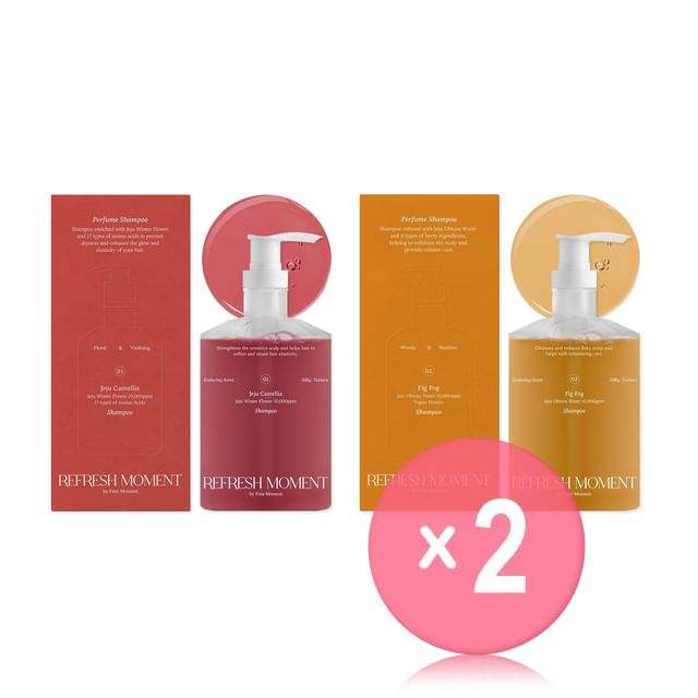FREE MOMENT-Refresh Moment Perfume Shampoo - 2 Types 2pcs Bundle Set
