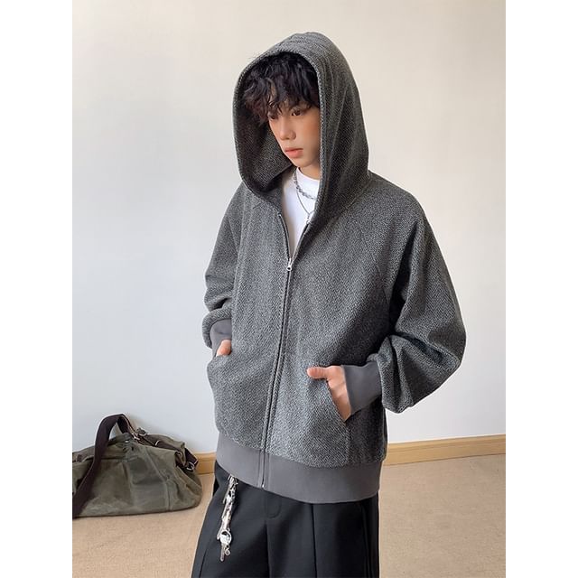 Freehop-Hooded Zip-Up Jacket
