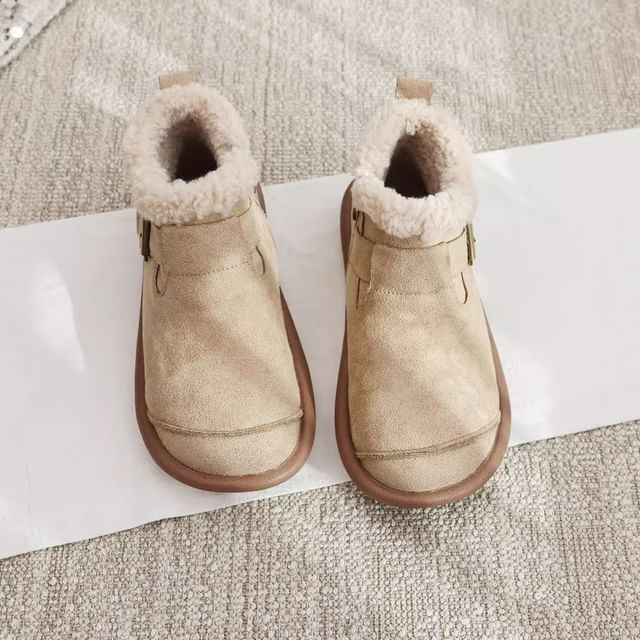 Freesia-Fleece Lined Short Snow Boots