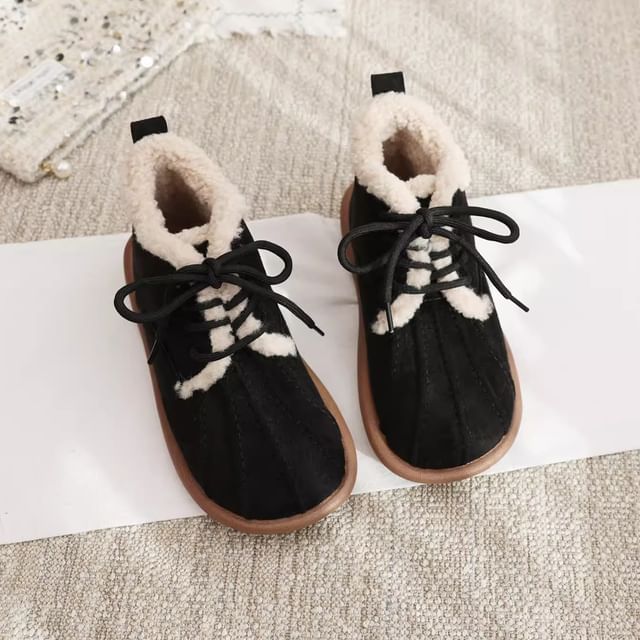 Freesia-Fleece Lined Short Snow Boots