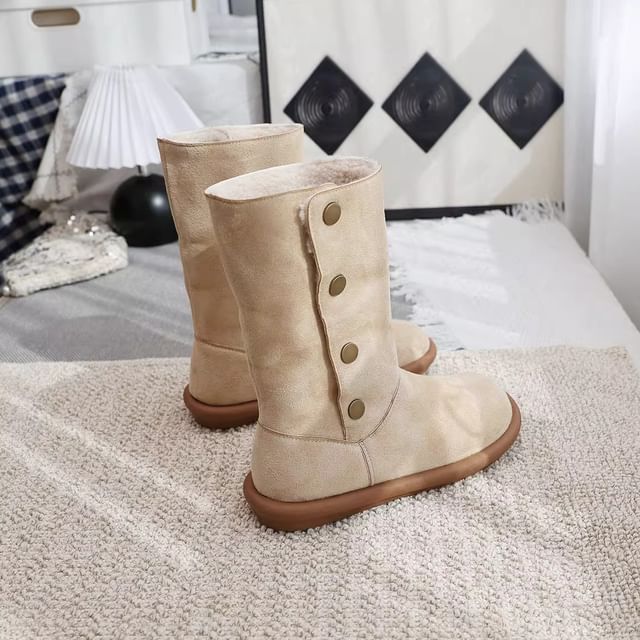 Freesia-Fleece Lined Snow Mid-Calf Boots