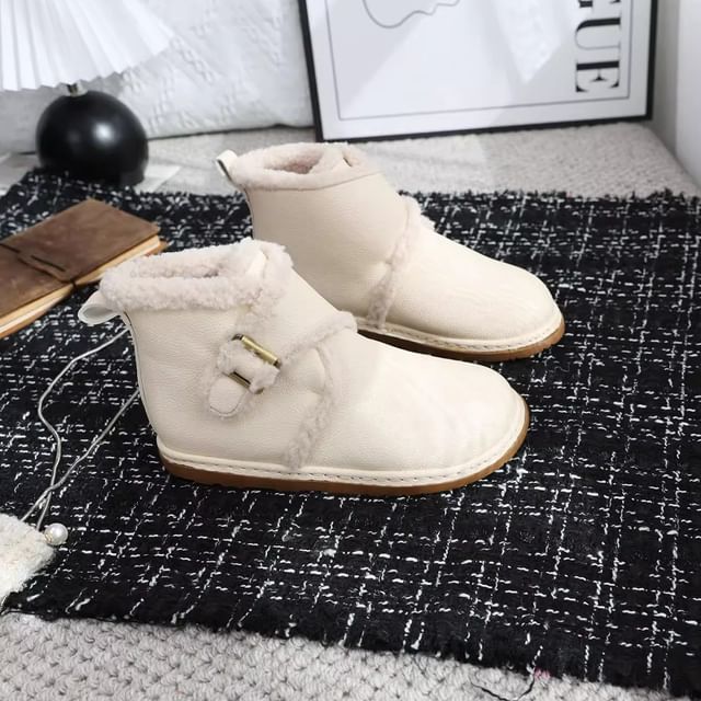 Freesia-Fleece Lined Snow Short Boots