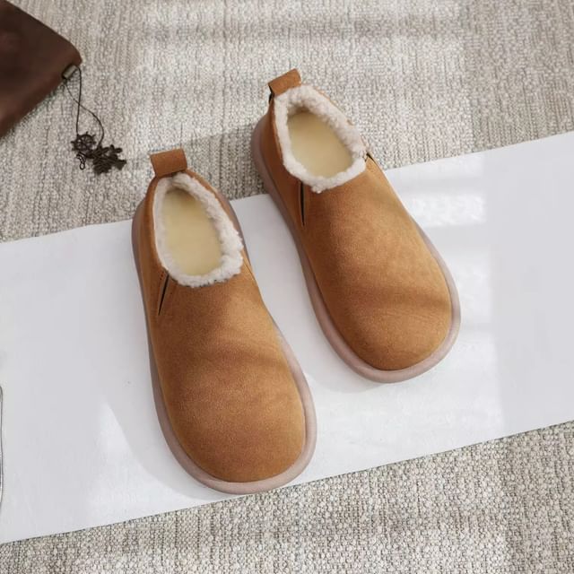 Freesia-Plain Fleece Lined Slip Ons