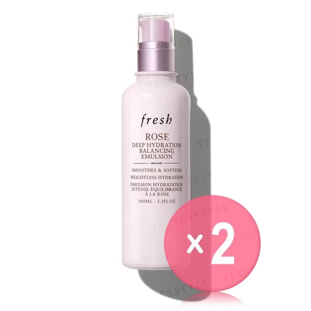 Fresh-Rose Deep Hydration Balancing Emulsion 2pcs Bundle Set