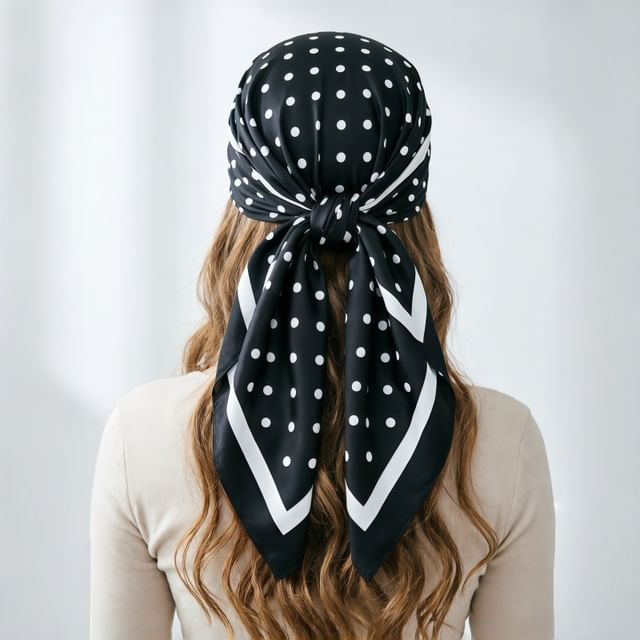 Frior-Polka Dot Headscarf