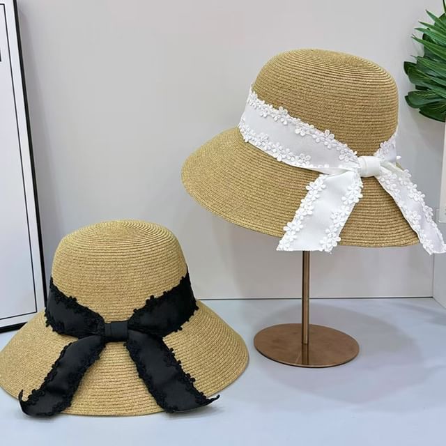 FROME-Lace Straw Hat
